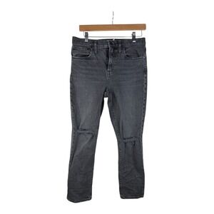 Madewell The High Rise Slim Boy‎ Jeans size 27 Petite Black